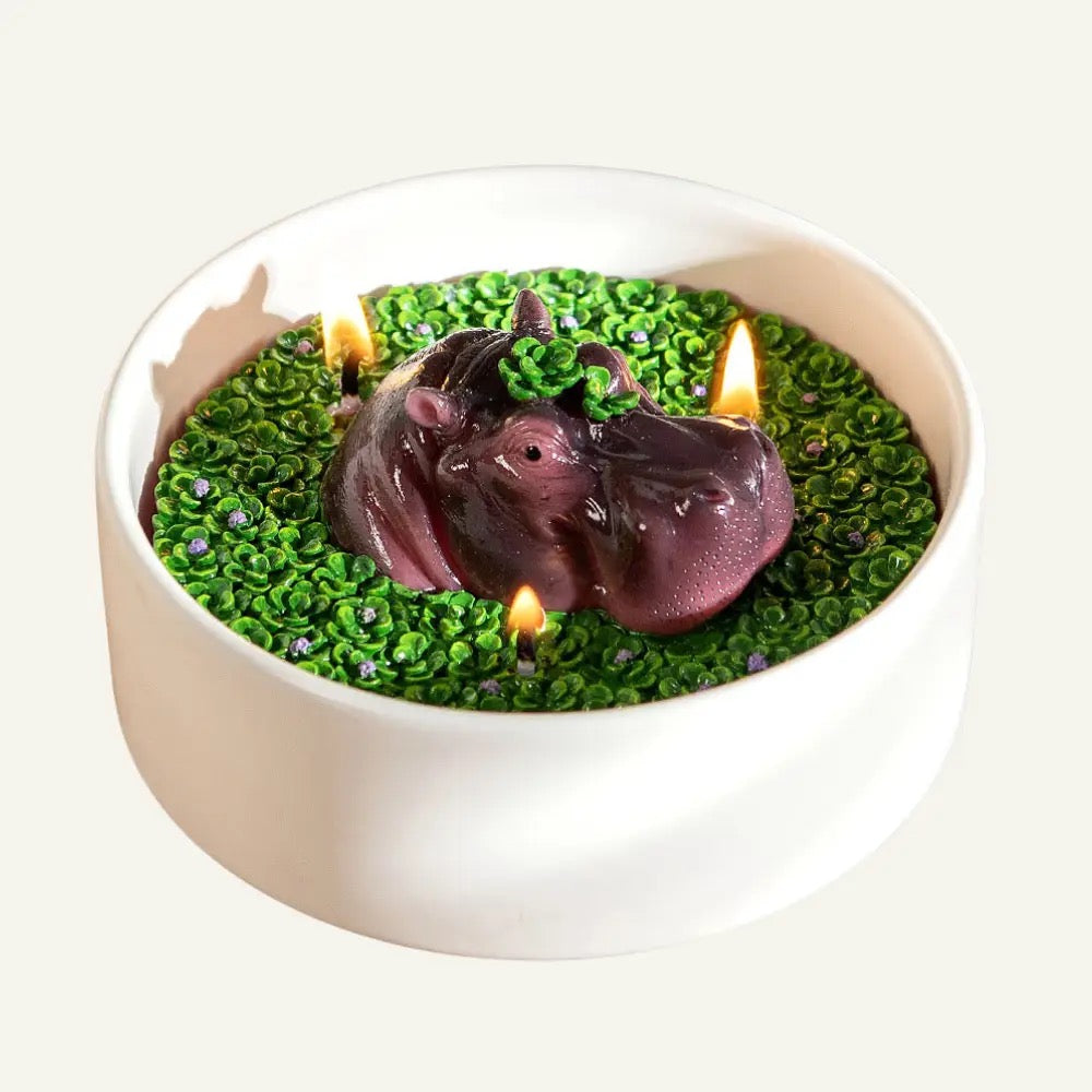 Hippo Candle Bowl