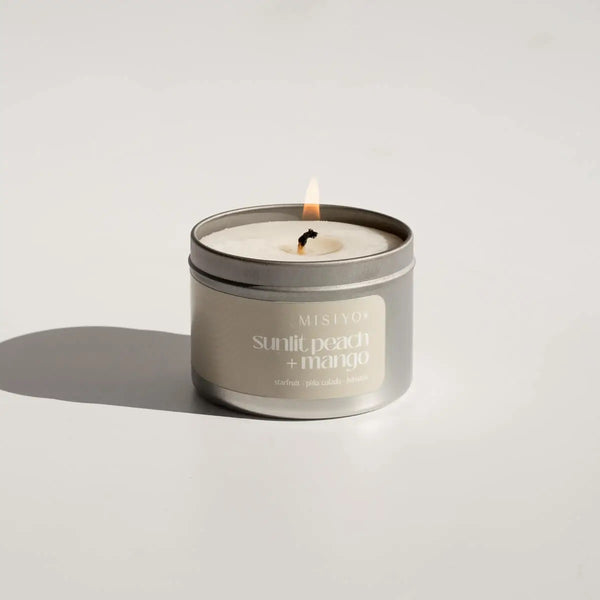 Sunlit Peach & Mango Beeswax Blend Candle Tin
