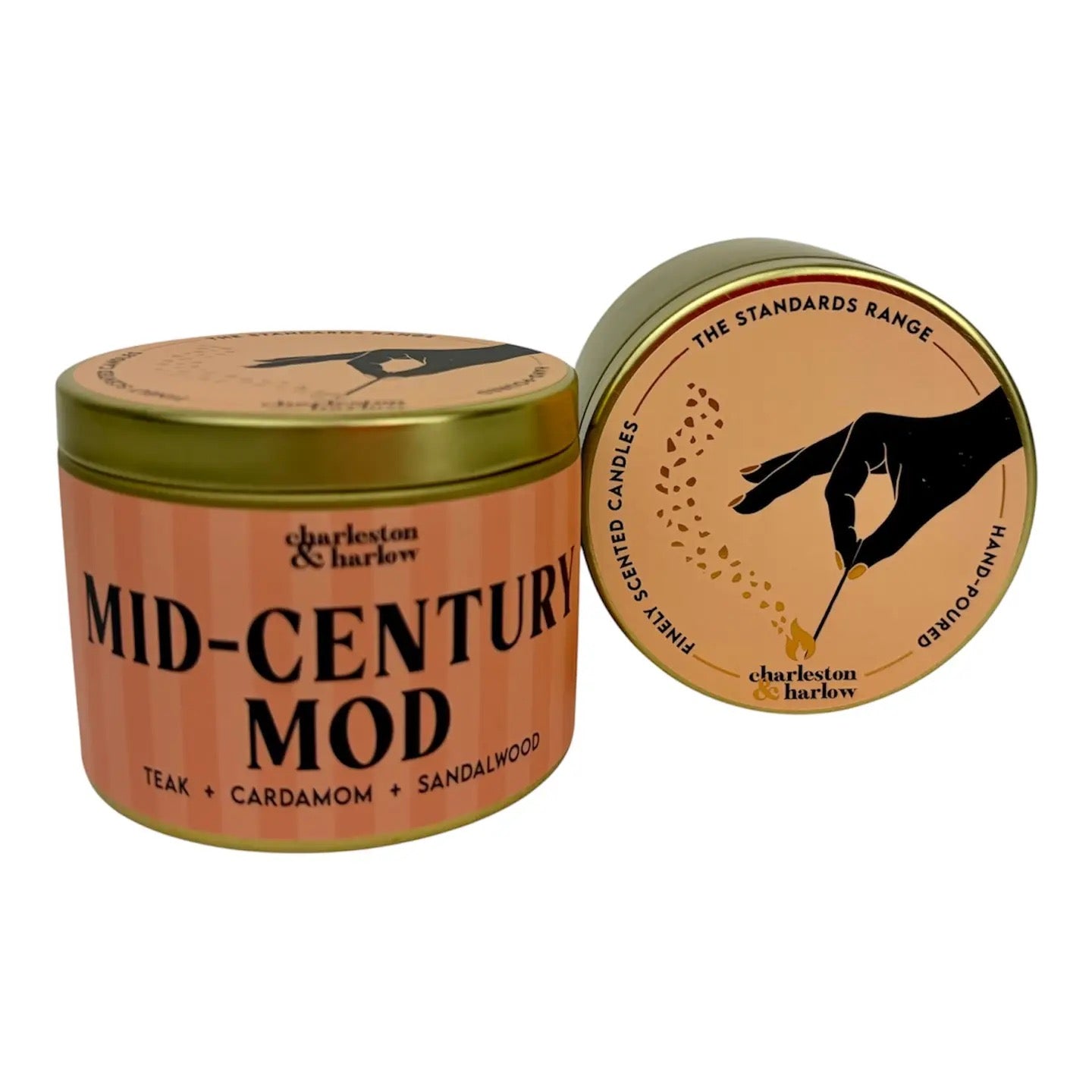 Mid Century Modern  4oz Travel Tin Candle