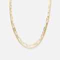 PaperClip & Rope Necklace Set