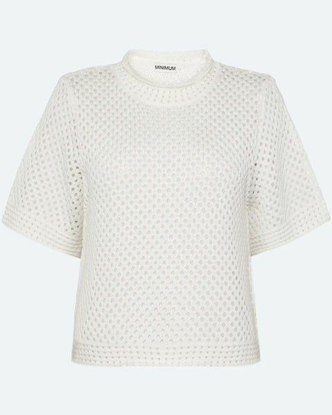 Lily Knit T Shirt - Coco Milk