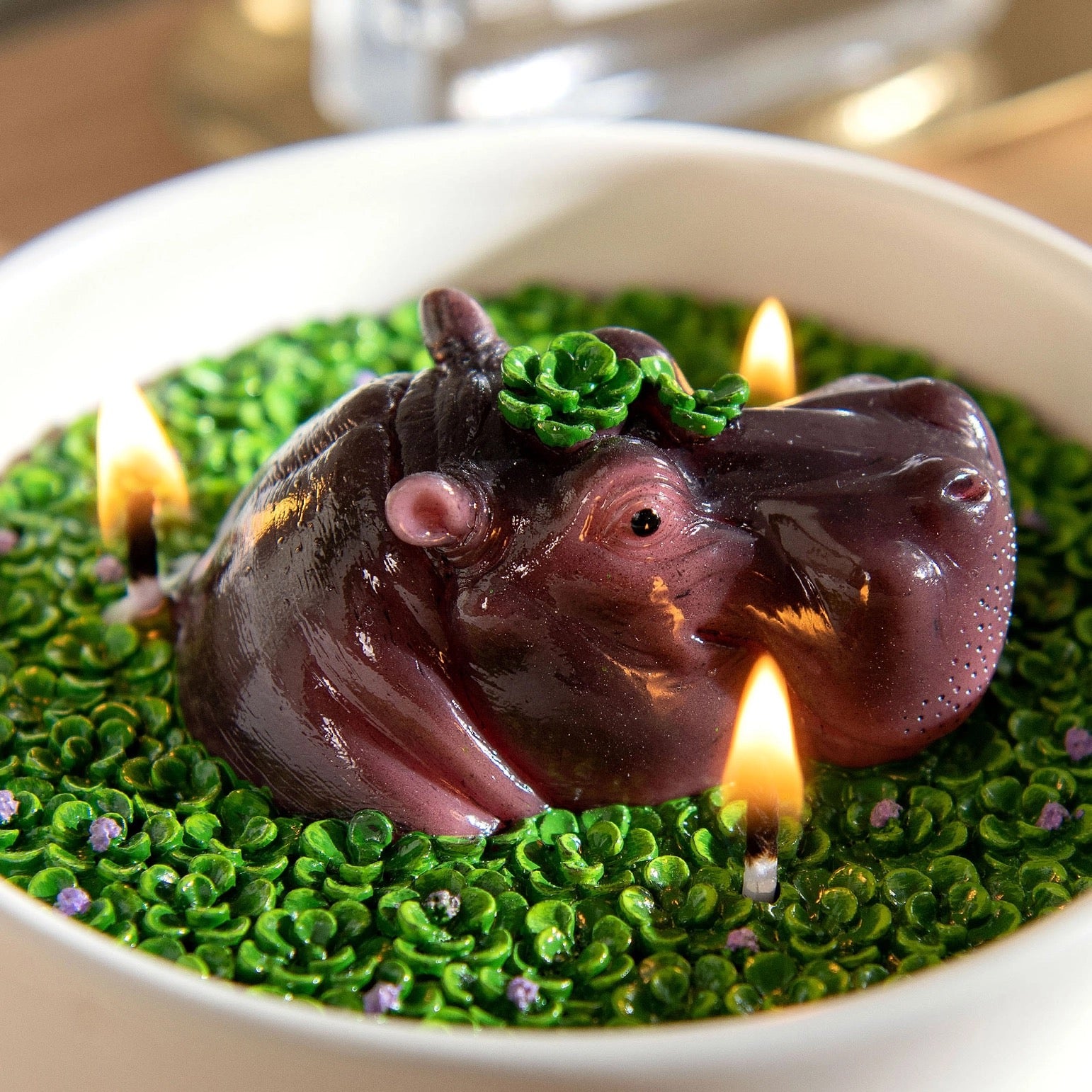 Hippo Candle Bowl