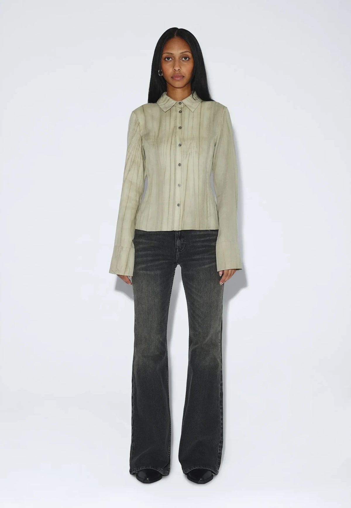 Mila Seam Shirt - Washed Beige
