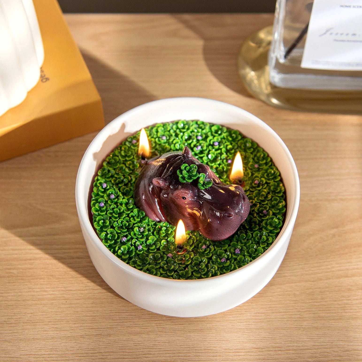 Hippo Candle Bowl