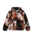Horses Sherpa Jacket - Brown Multi