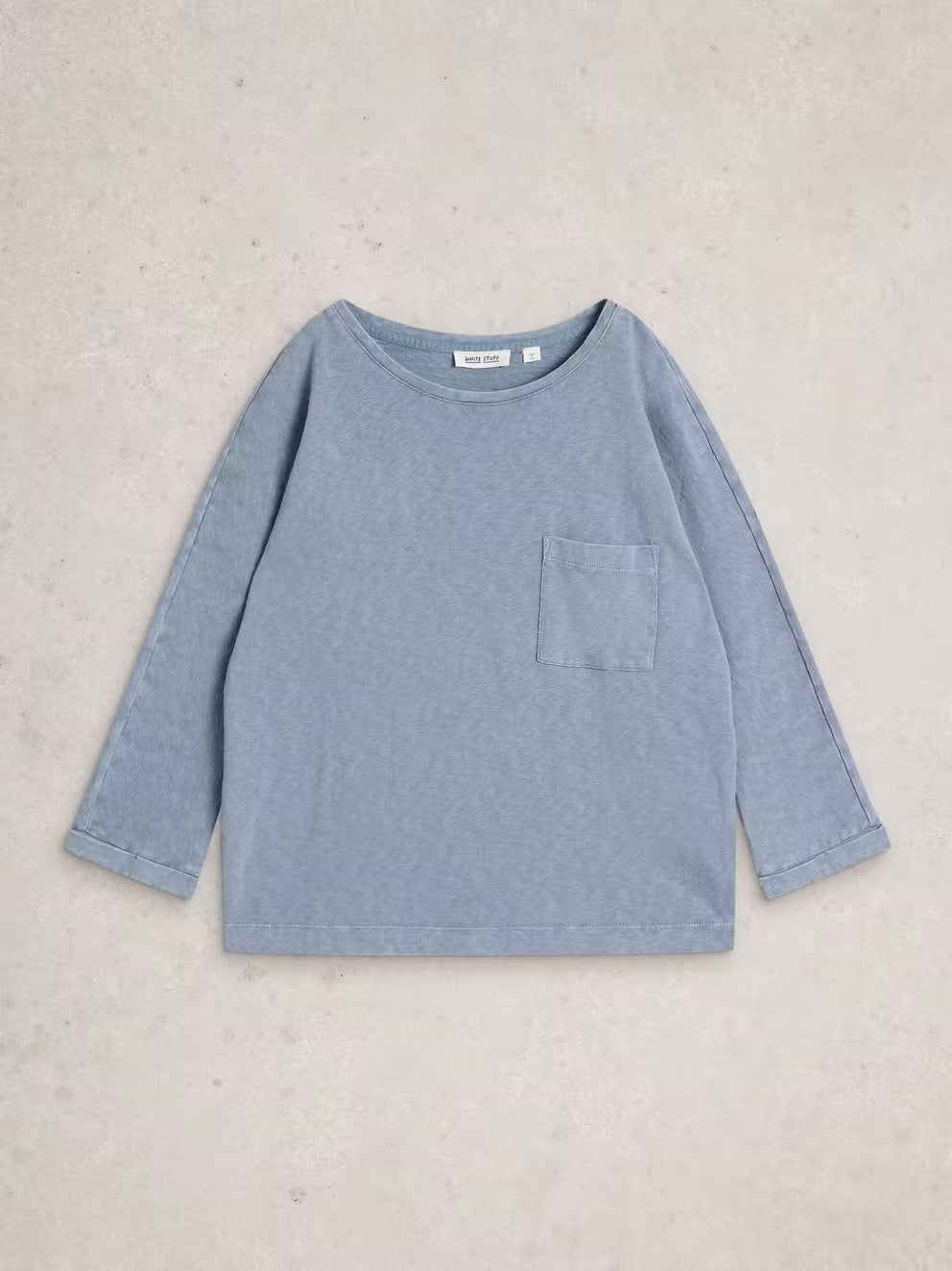 Demi Dolman Top - Mid Blue