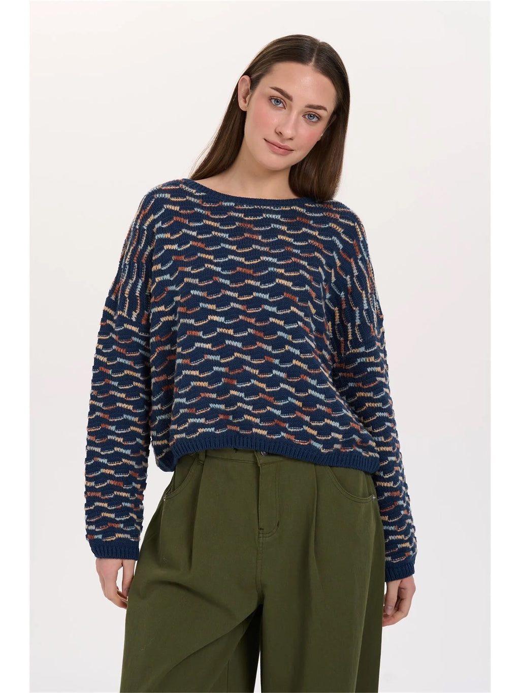 Wave Pullover - Blue