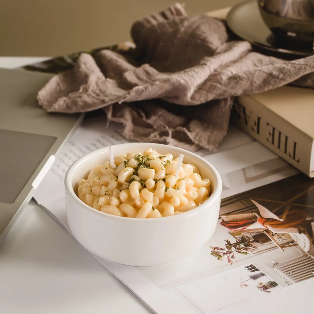 Macaroni & Cheese Candle Bowl