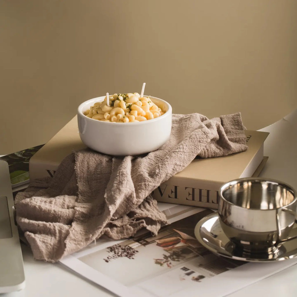 Macaroni & Cheese Candle Bowl