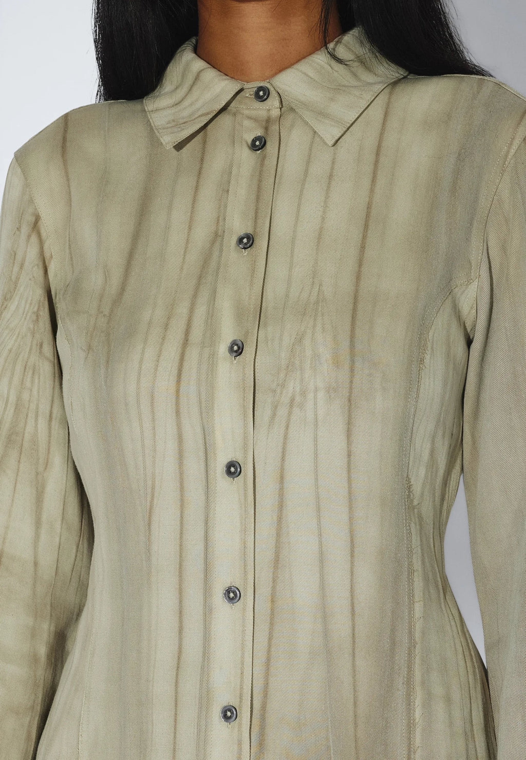 Mila Seam Shirt - Washed Beige
