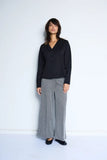 Kate Twillish Wide Pant - Black/White