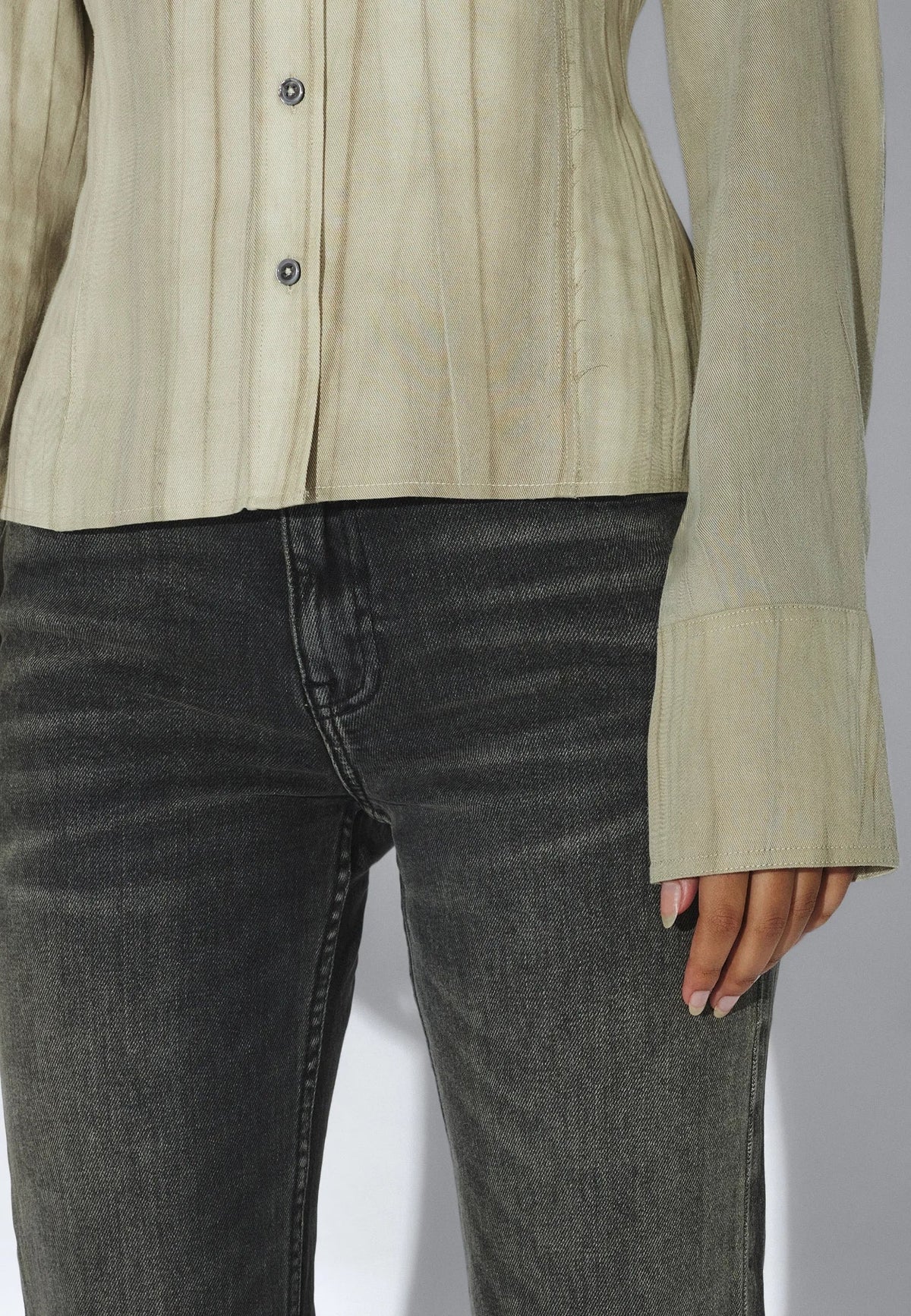 Mila Seam Shirt - Washed Beige