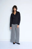 Kate Twillish Wide Pant - Black/White