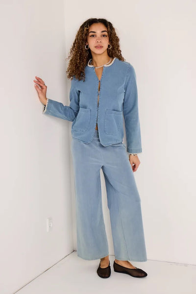 Kate Denerim Pant Crop - Kate Denim Light