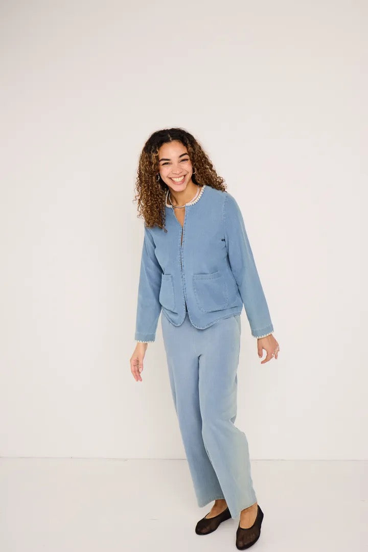 Kate Denerim Pant Crop - Kate Denim Light