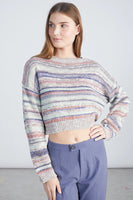 Striped Cropped Sweater
