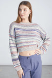 Striped Cropped Sweater