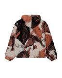 Horses Sherpa Jacket - Brown Multi