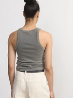 The Garment Dyed Essential Tank Top - Olive Green