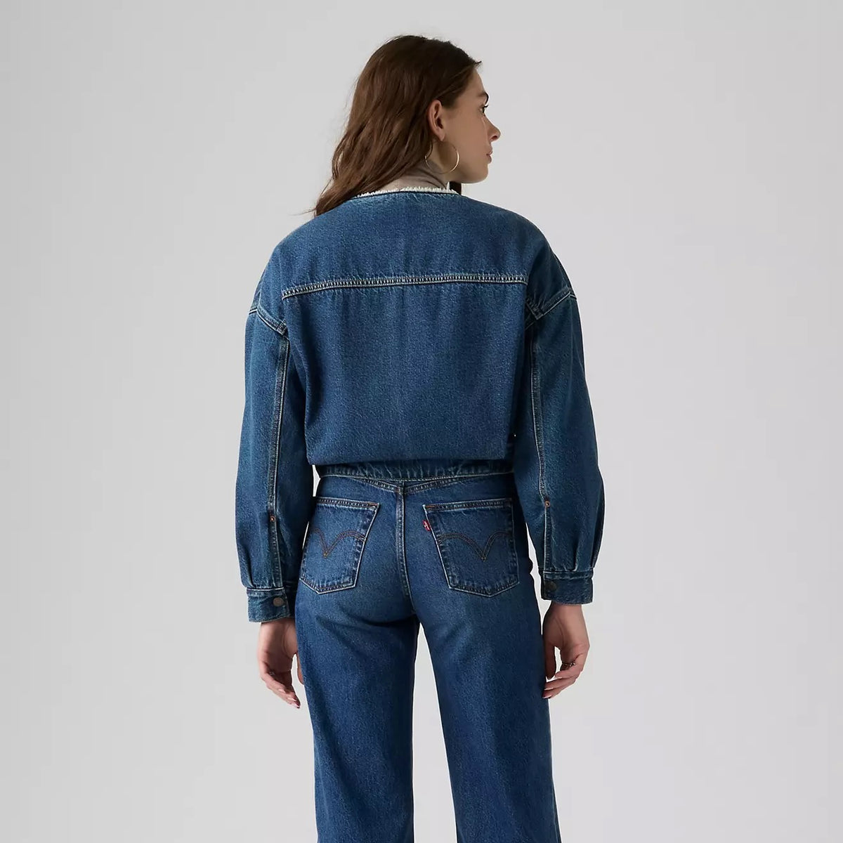 Collarless Sherpa Lined Trucker - Rogue Rumour
