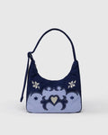 Mini Nylon Shoulder Bag - Western Appliqué