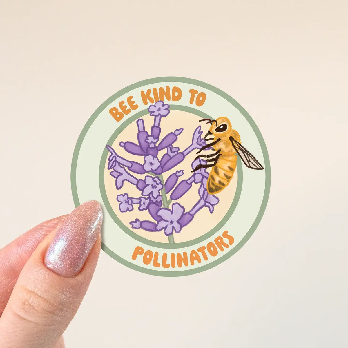 Bee Kind To Pollinators Sticker