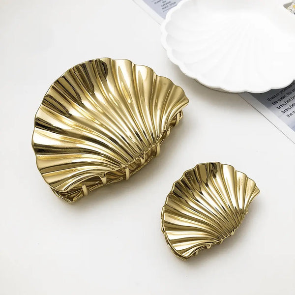 Shell Metal Hair Claws