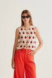 Red Coccinelle Vest
