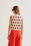 Red Coccinelle Vest