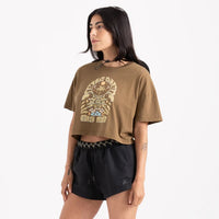 Earth Mystic Cropped Boxy Tee - Woodland