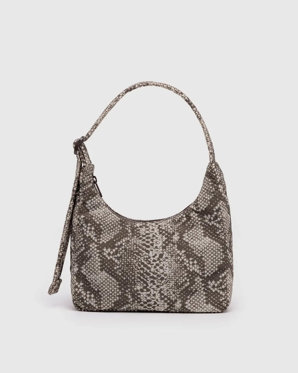 Mini Nylon Shoulder Bag - Snakeskin