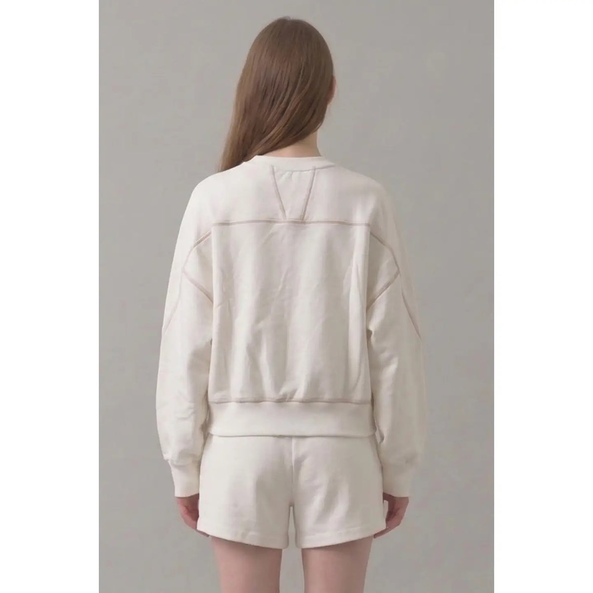 Pre Shrunk Stitched Cotton Terry Cardigan