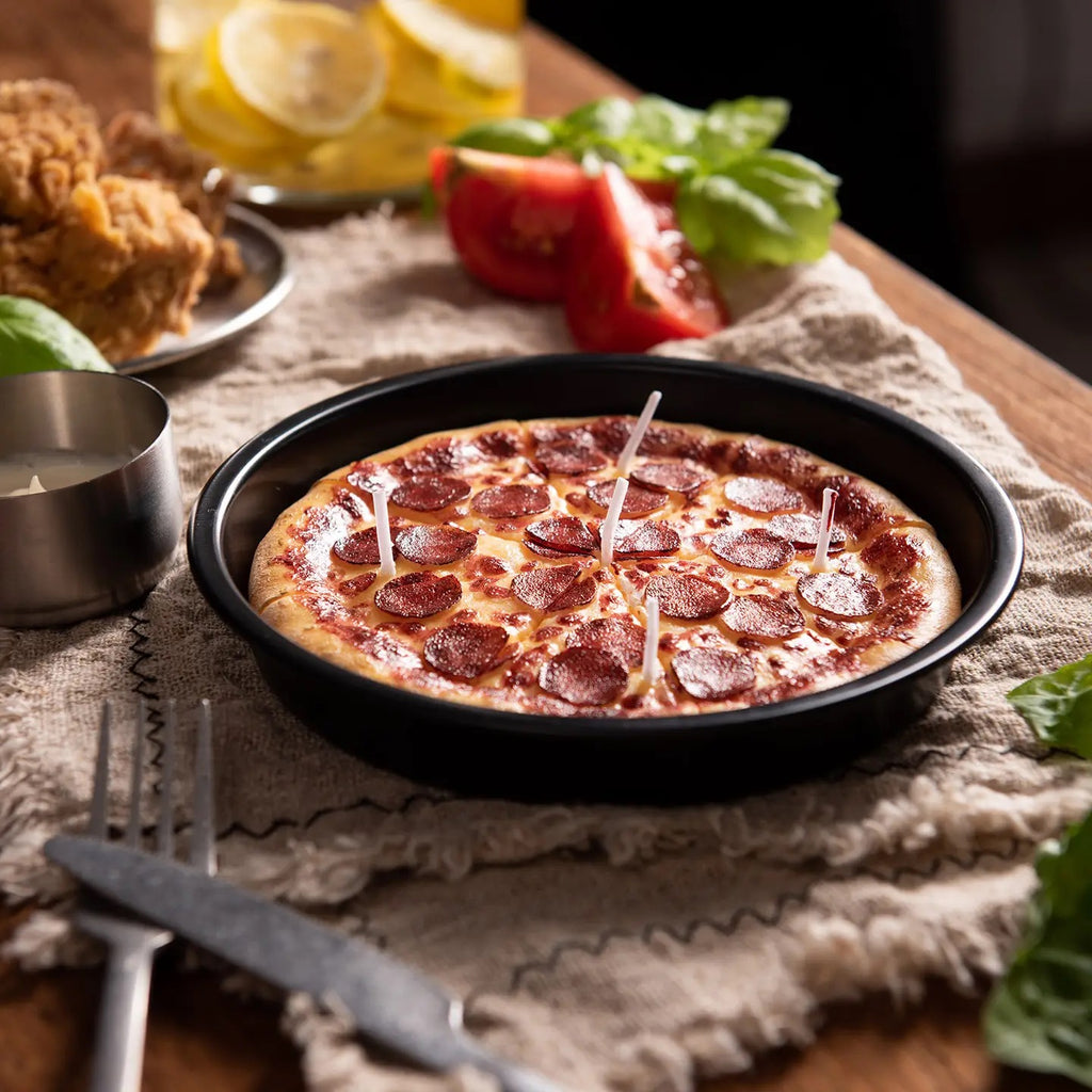 Pepperoni Pizza Candle