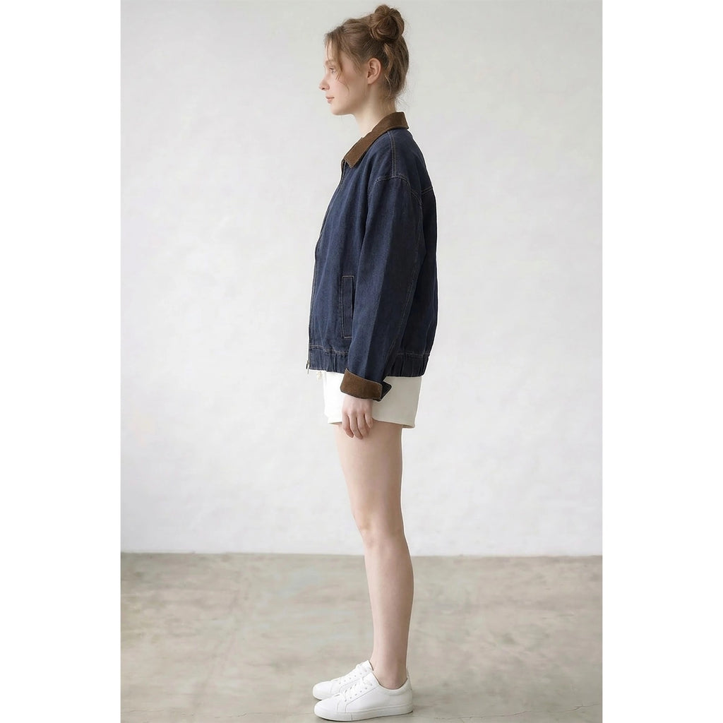 Raw Denim Contrast Jacket