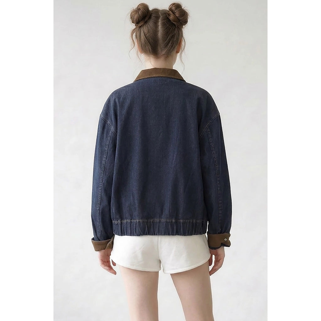 Raw Denim Contrast Jacket