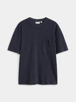 The Loose Waffle T Shirt - Midnight Blue