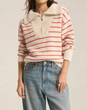 Villa Half Zip Sweater - Red Pepper
