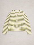 Belle Stripe Cardigan - Ivory Multi