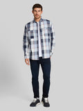 Washed Indigo Shirt - Big Blue Check