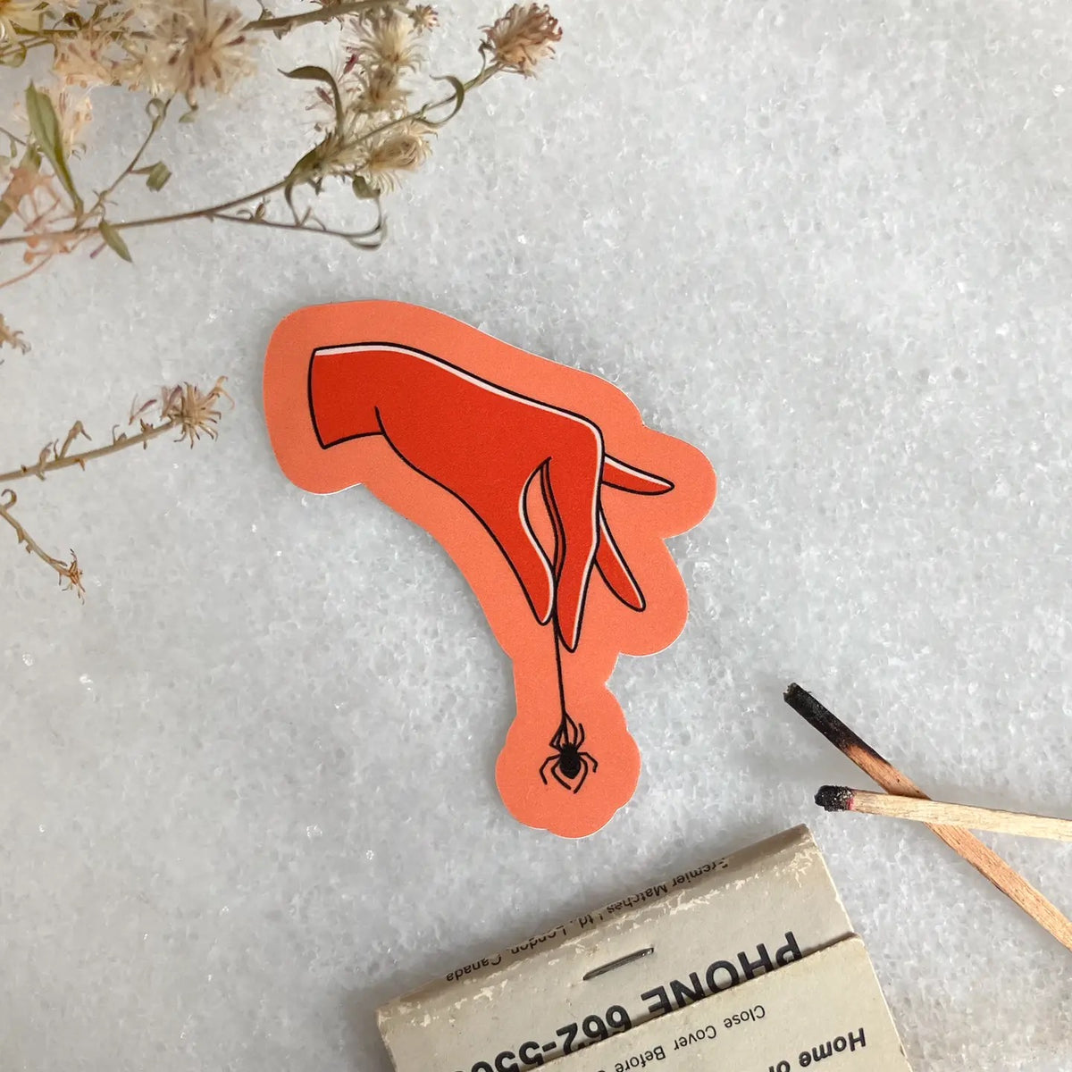 Spider Hand Sticker