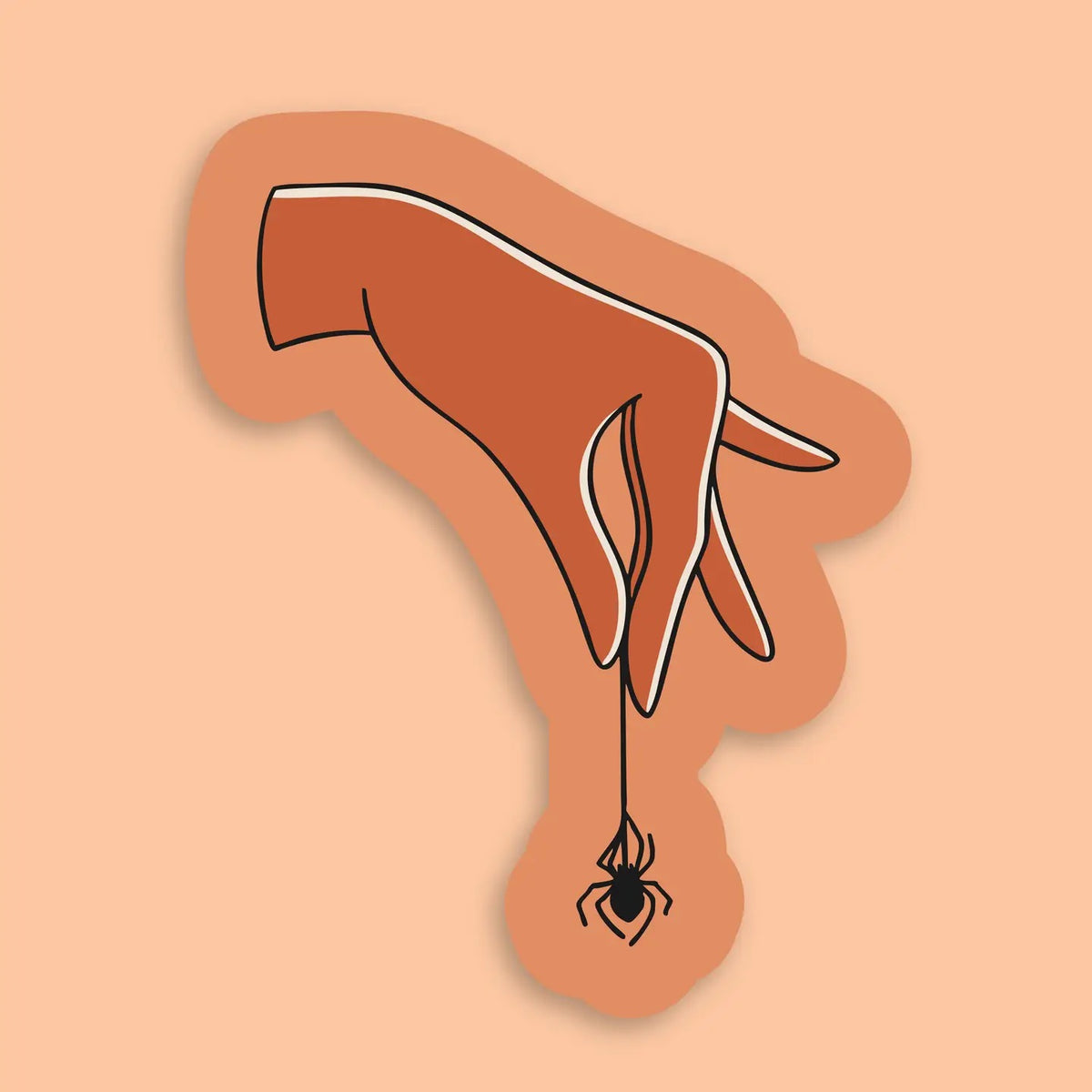 Spider Hand Sticker