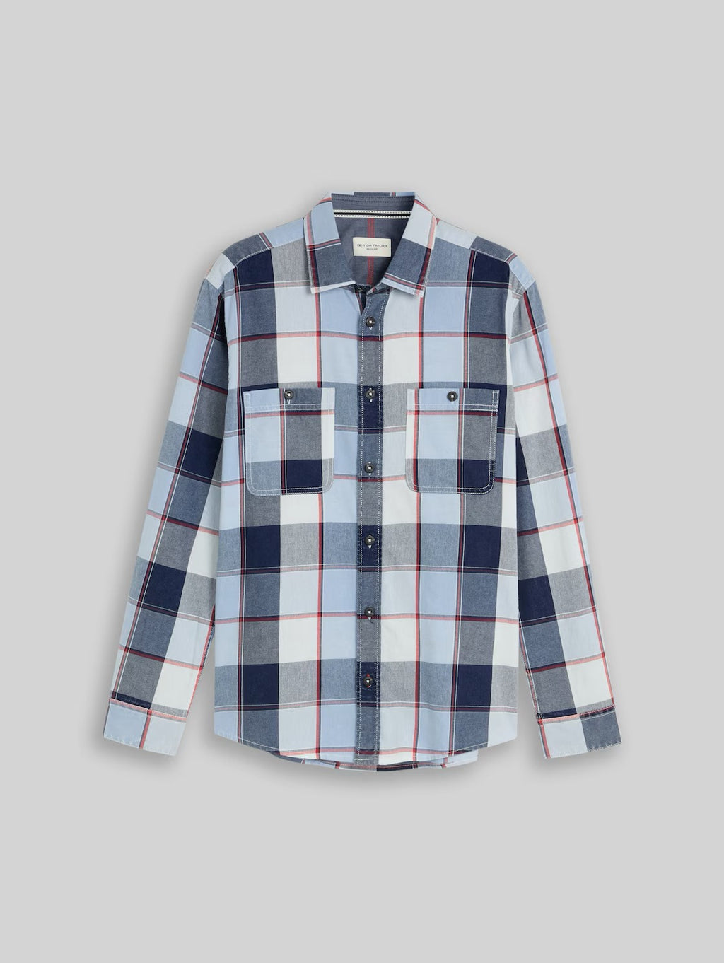 Washed Indigo Shirt - Big Blue Check