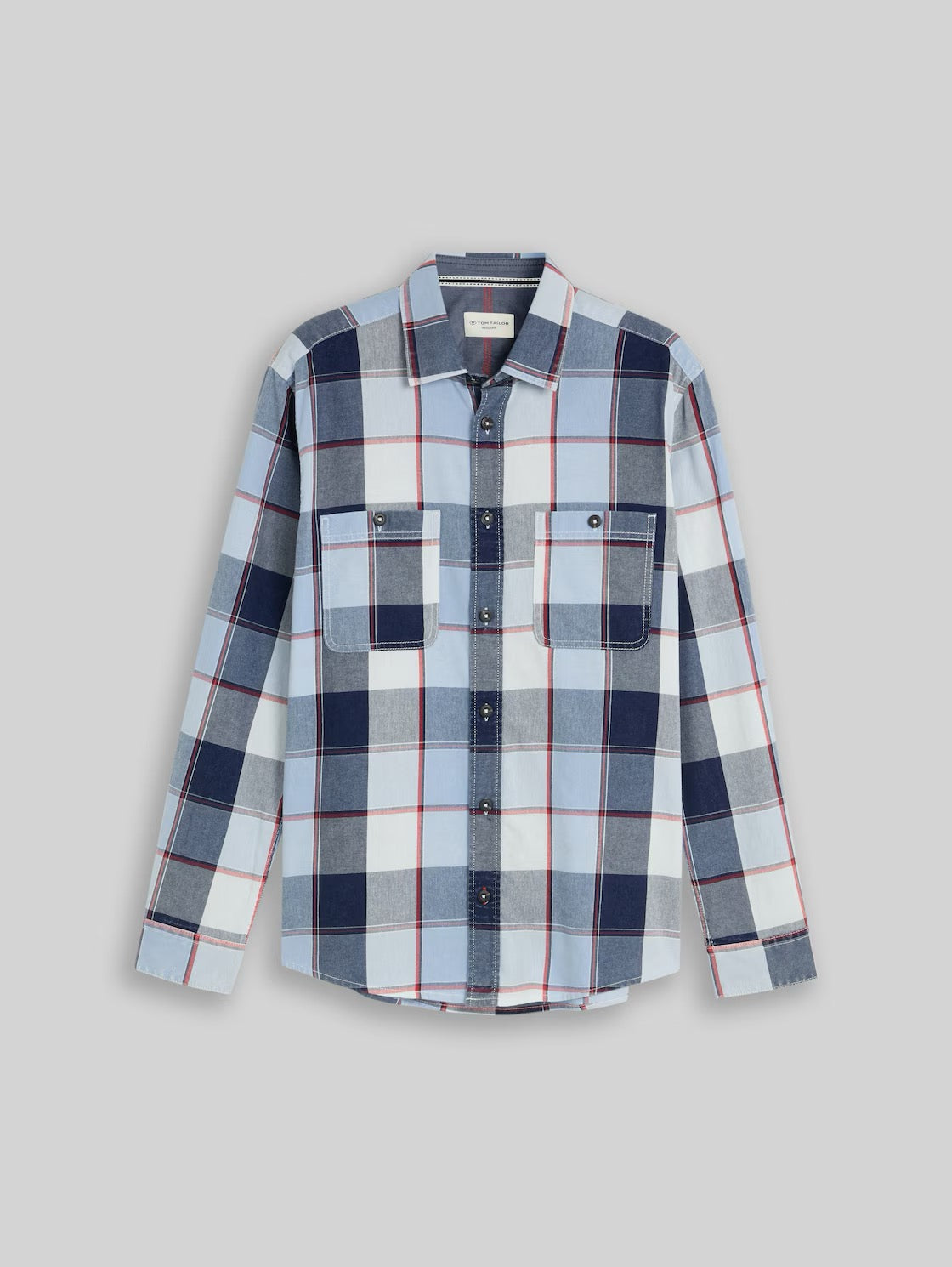 Washed Indigo Shirt - Big Blue Check