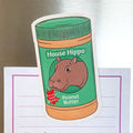 House Hippo Peanut Butter Magnet