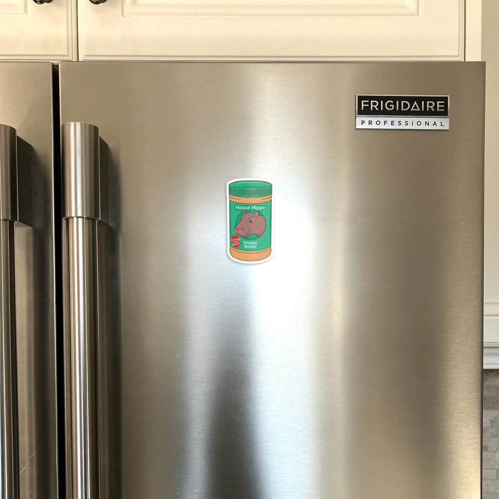 House Hippo Peanut Butter Magnet