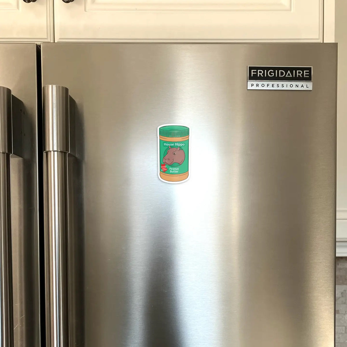 House Hippo Peanut Butter Magnet