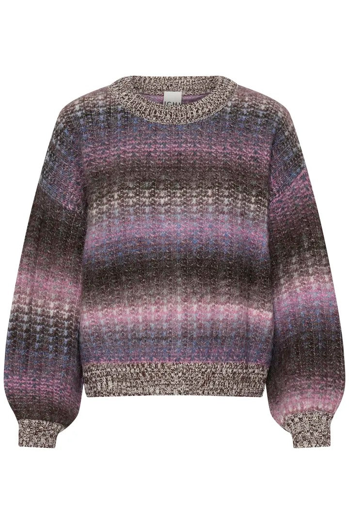 Dasunte Pullover - Pink/Blue/Brown Mix