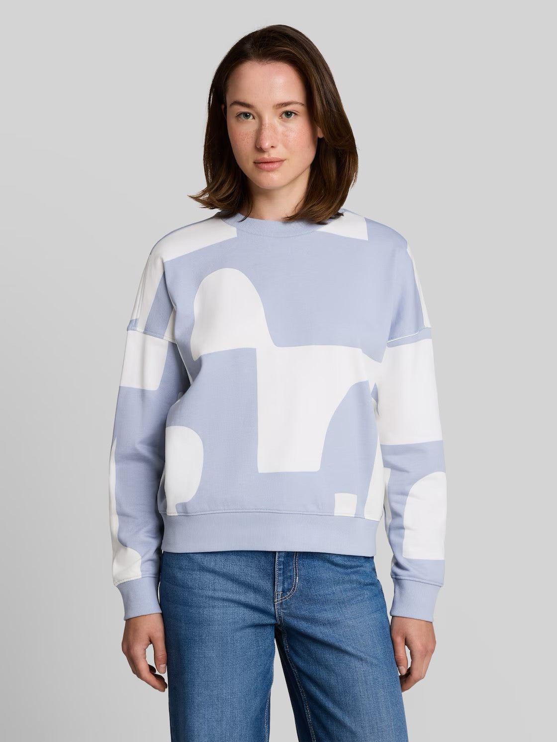 Printed Sweatshirt - Foggy Blue