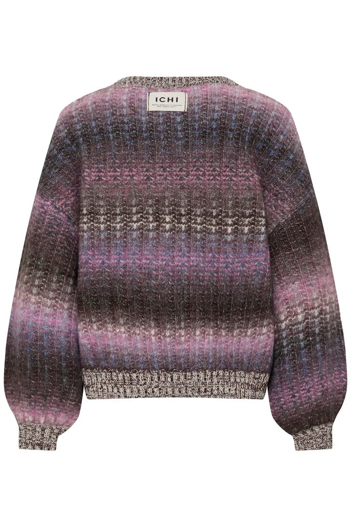 Dasunte Pullover - Pink/Blue/Brown Mix