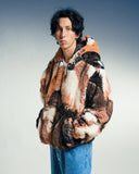 Horses Sherpa Jacket - Brown Multi